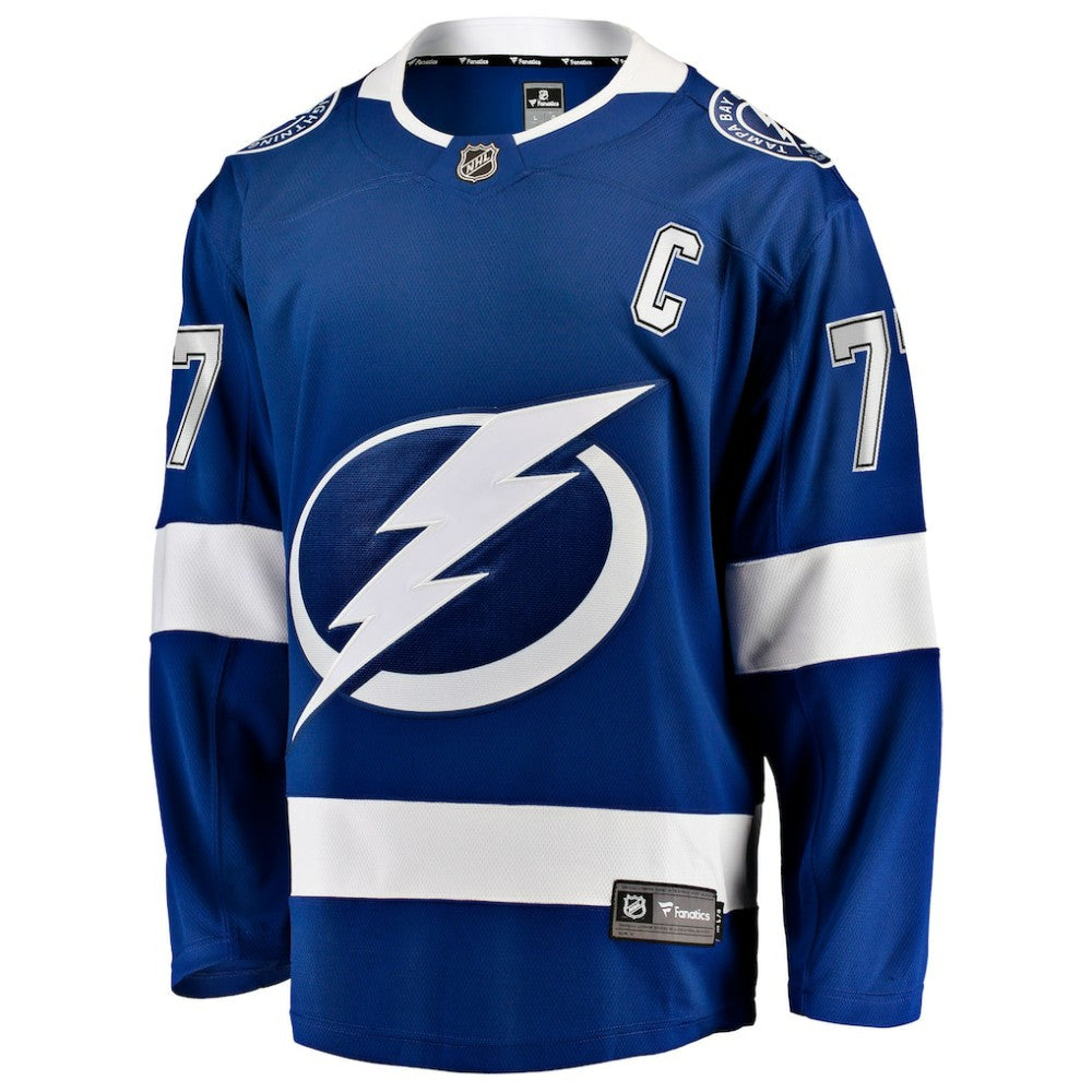 Victor Hedman Tampa Bay Lightning Fanatics Home Captain Patch Breakaway Jersey -  NHL Jerseys