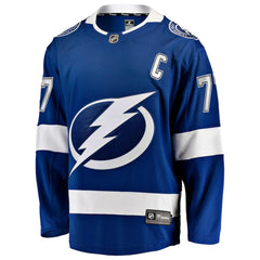 Victor Hedman Tampa Bay Lightning Fanatics Home Captain Patch Breakaway Jersey -  NHL Jerseys