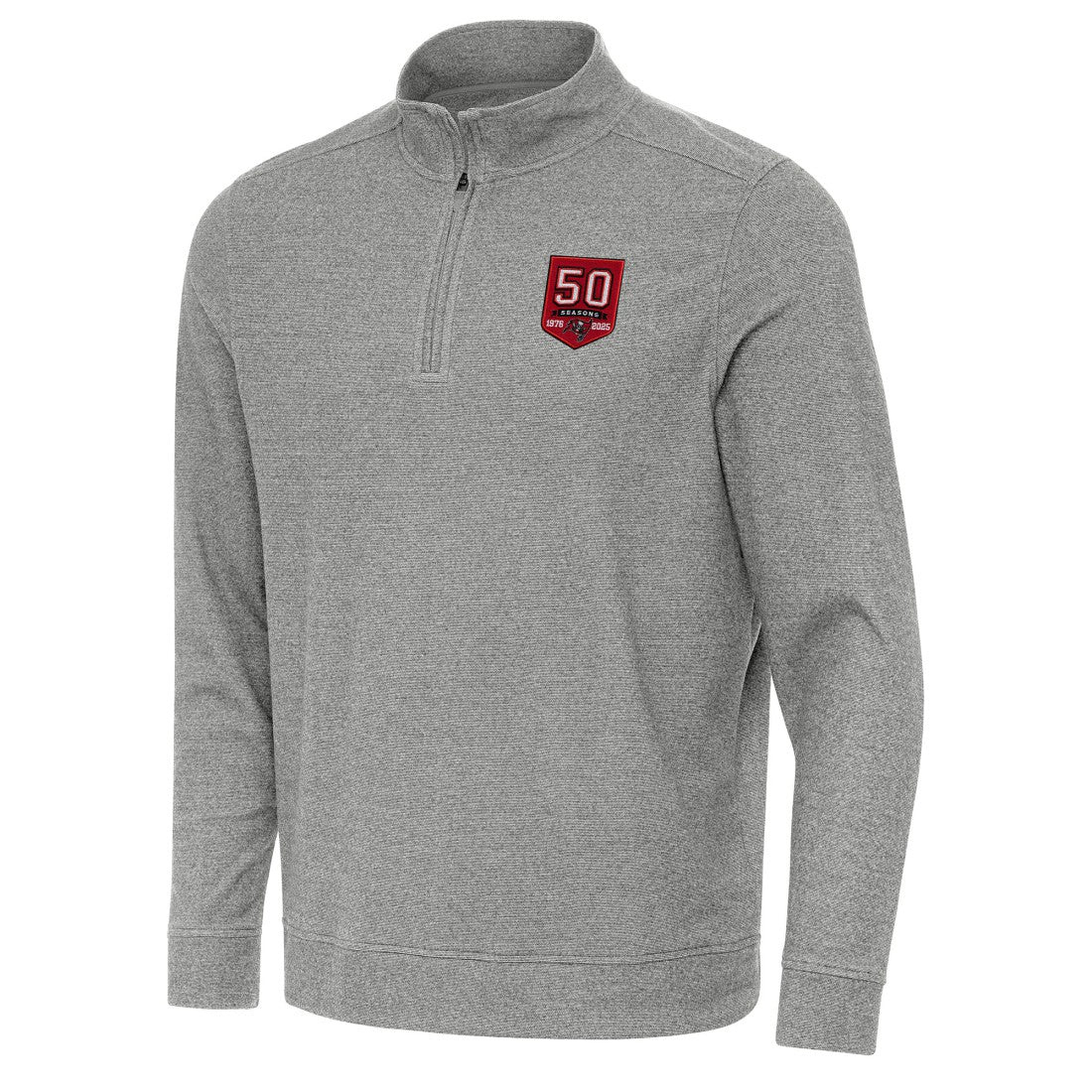 Tampa Bay Buccaneers Antigua 50th Season Subtle Quarter-Zip Sweatshirt | NFL Near me