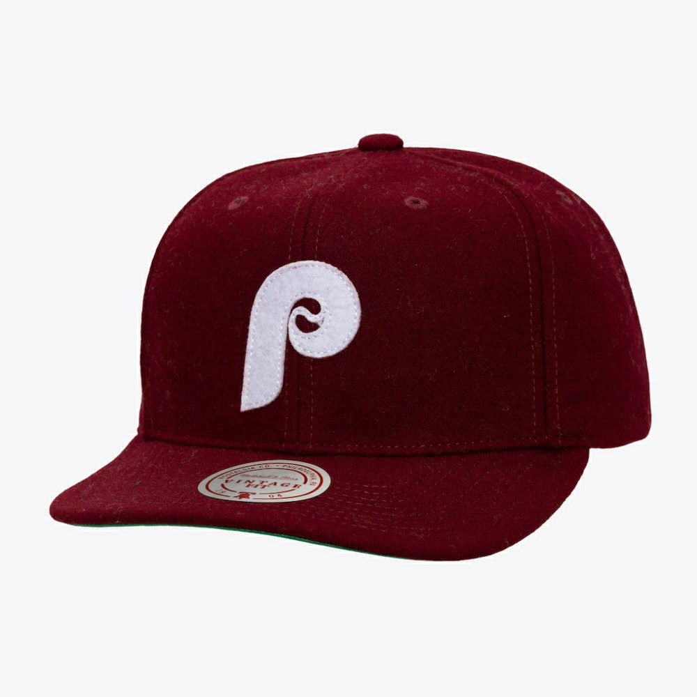 Philadelphia Phillies Vintage Fit Melton Wool Adjustable Hat - MLB Hats