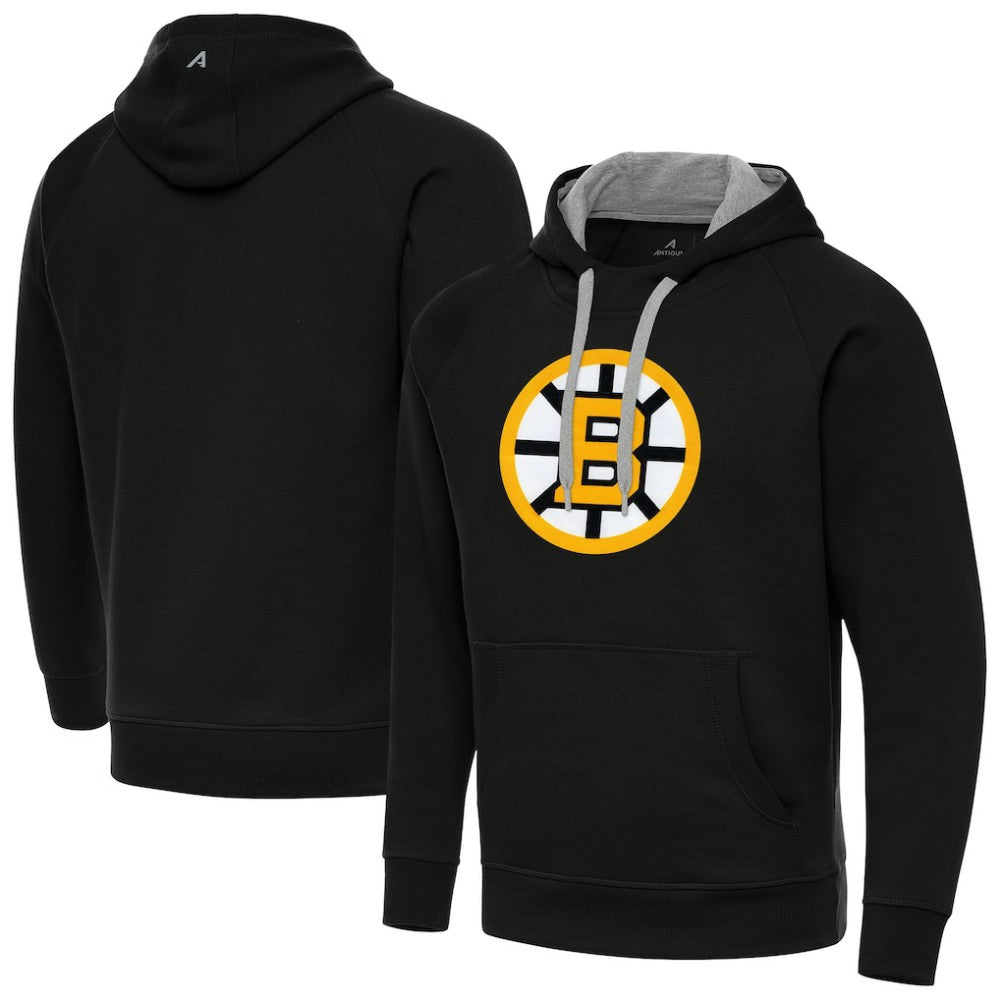 Boston Bruins Antigua Victory Pullover Hoodie -  NHL Hoodies