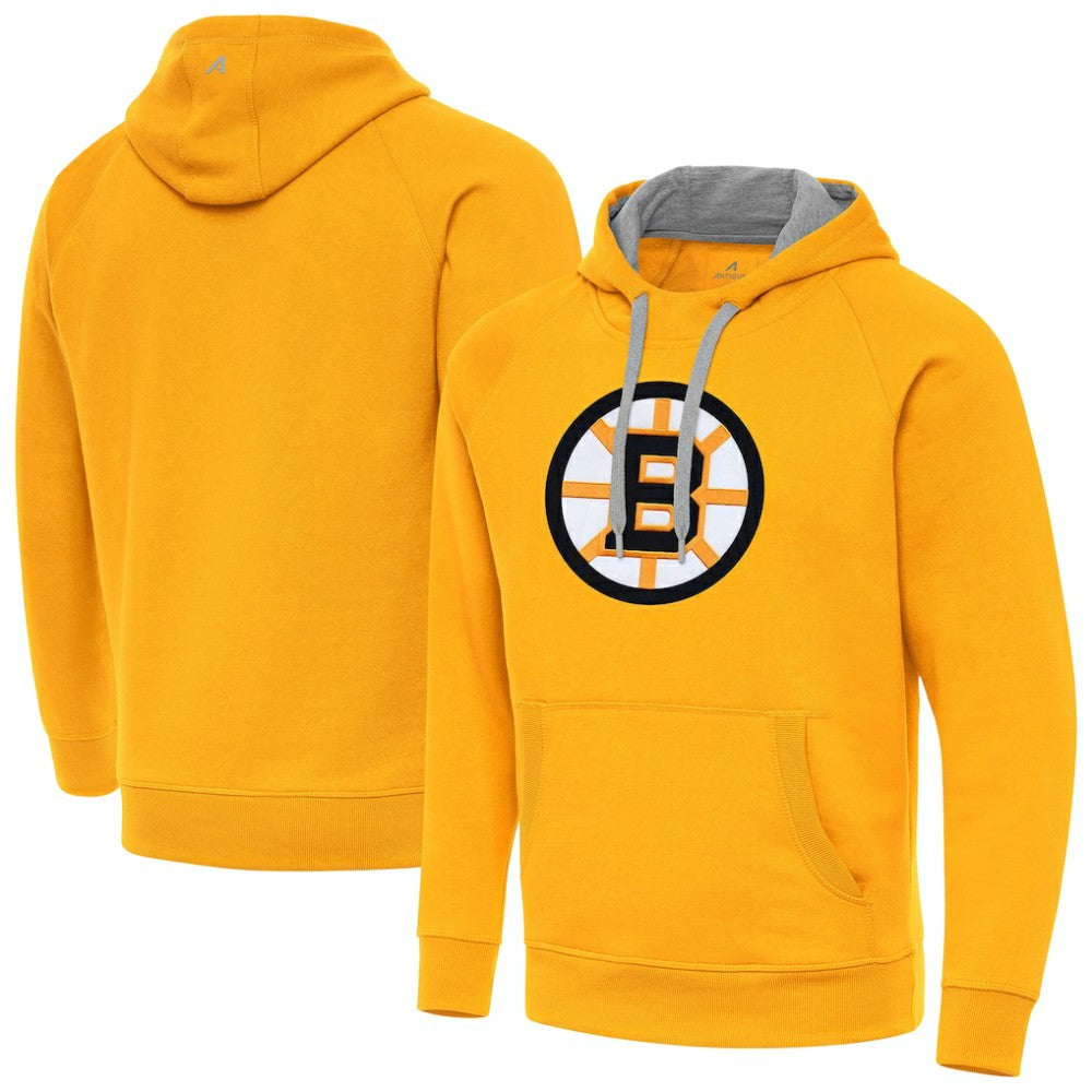 Boston Bruins Antigua Victory Pullover Hoodie -  NHL Hoodies