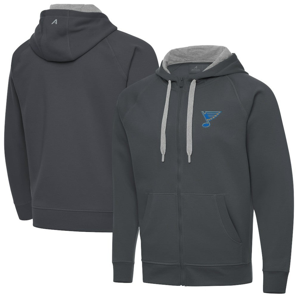 St. Louis Blues Antigua Victory Full-Zip Hoodie -  NHL Hoodies
