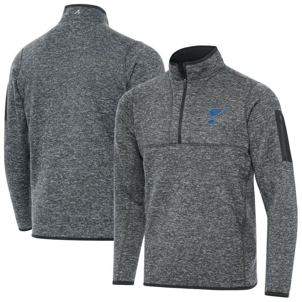 St. Louis Blues Antigua Fortune Quarter-Zip Pullover Jacket -  NHL Pullover