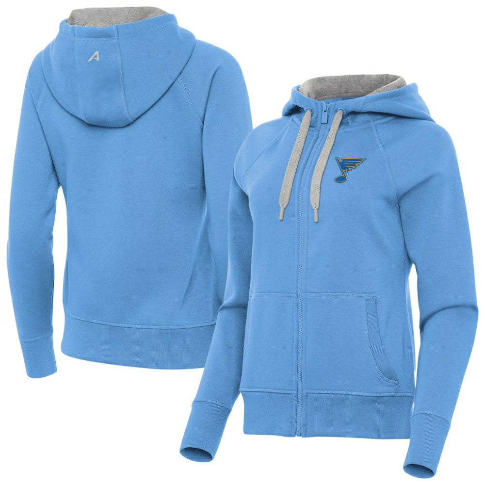 St. Louis Blues Antigua Women's Victory Full-Zip Hoodie -  NHL Hoodies