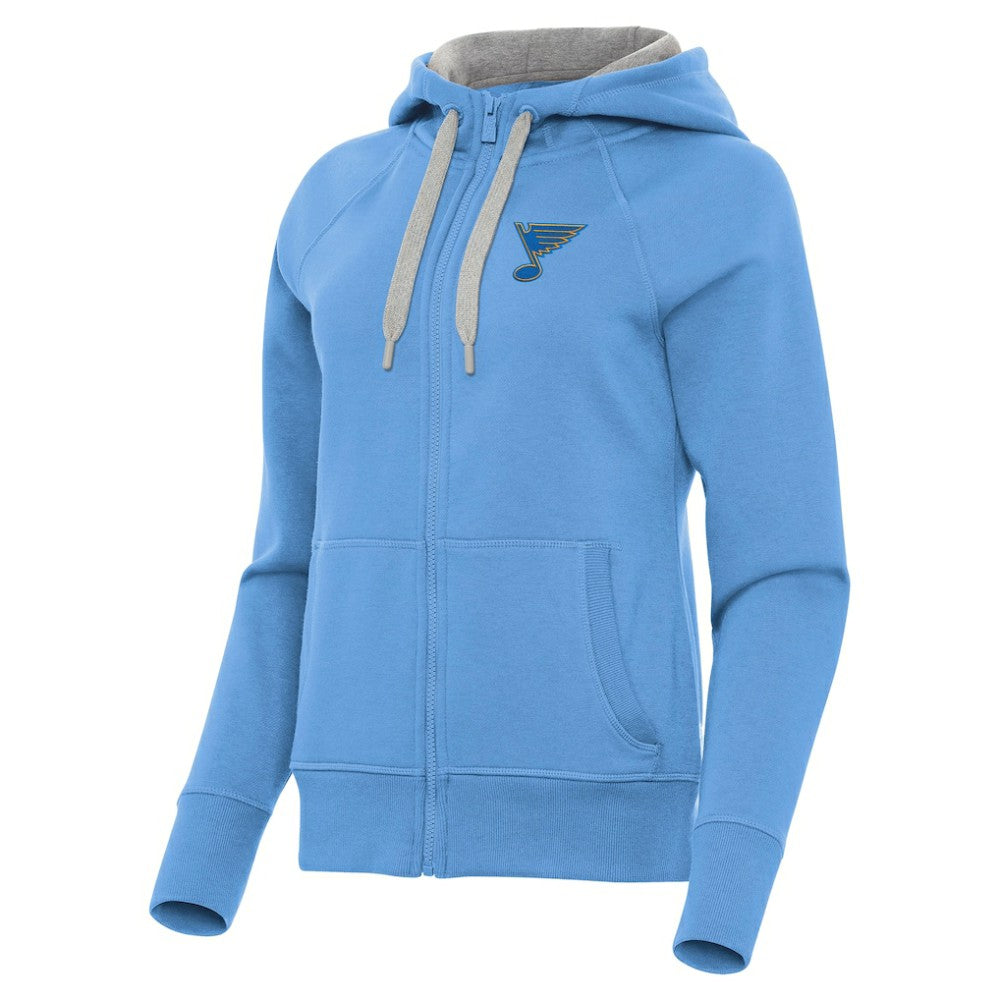 St. Louis Blues Antigua Women's Victory Full-Zip Hoodie -  NHL Hoodies