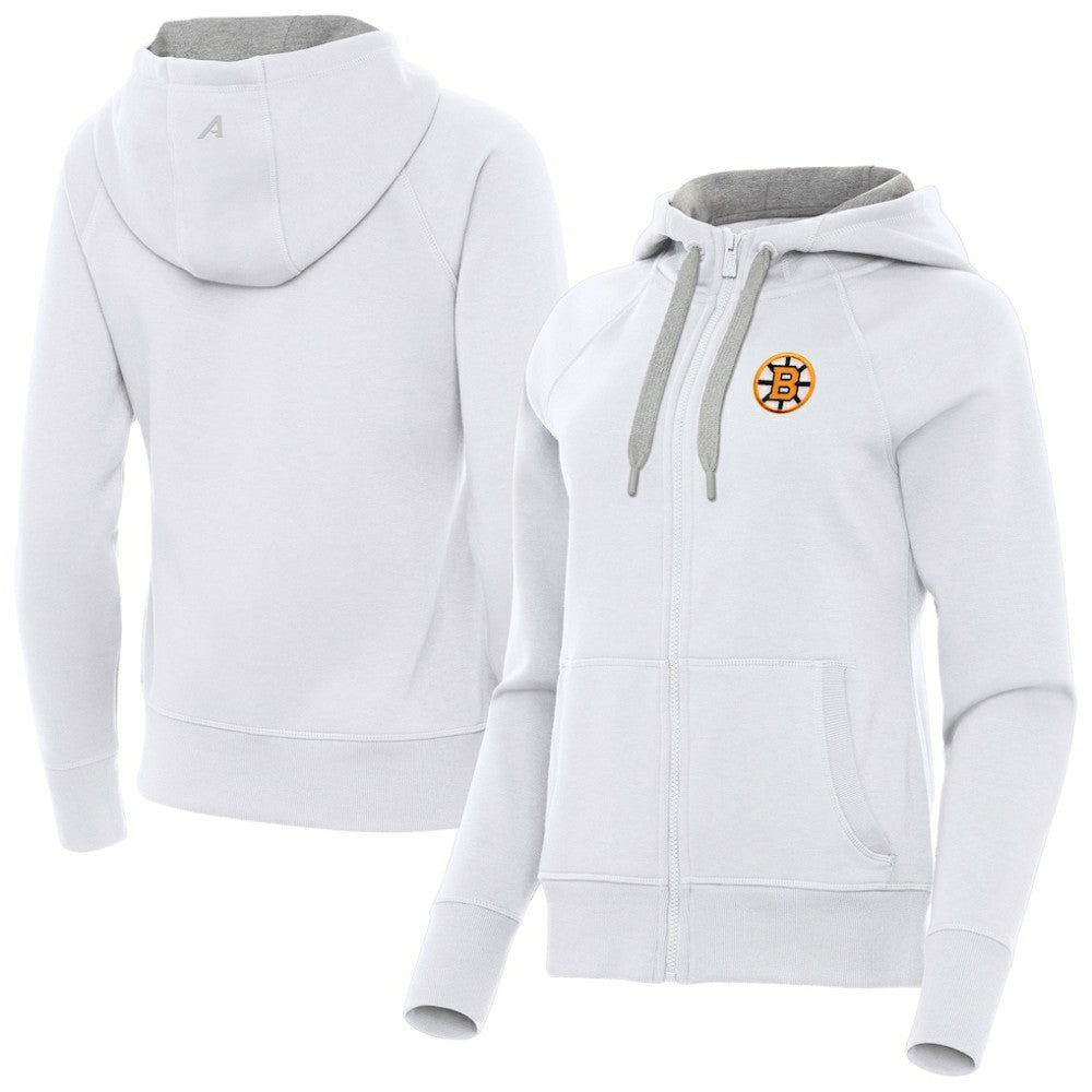 Boston Bruins Antigua Women's Victory Full-Zip Hoodie -  NHL Hoodies