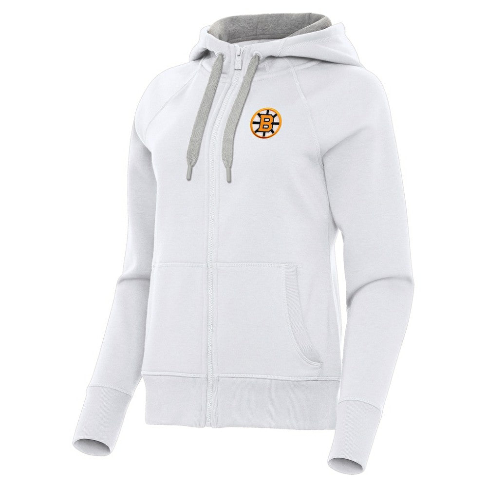 Boston Bruins Antigua Women's Victory Full-Zip Hoodie -  NHL Hoodies