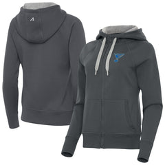 St. Louis Blues Antigua Women's Victory Full-Zip Hoodie -  NHL Hoodies