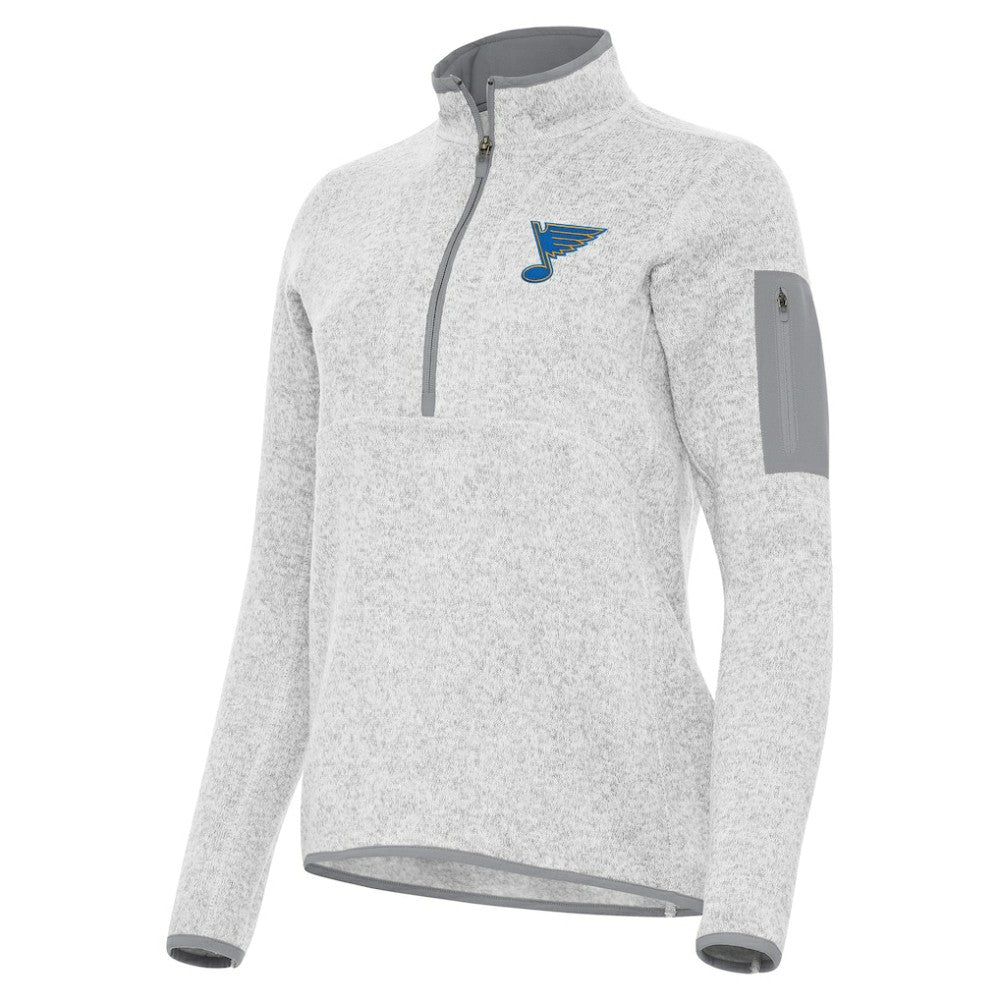St. Louis Blues Antigua Women's Fortune Half-Zip Pullover -  NHL Pullover