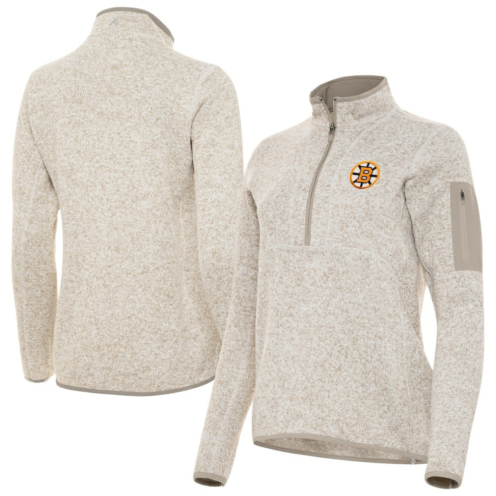 Boston Bruins Antigua Women's Fortune Half-Zip Pullover -  NHL Pullover