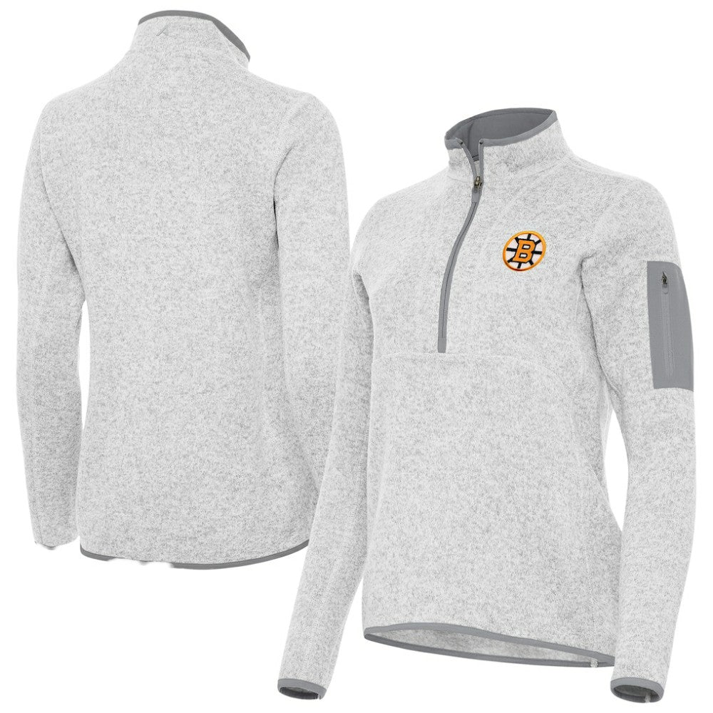 Boston Bruins Antigua Women's Fortune Half-Zip Pullover -  NHL Pullover