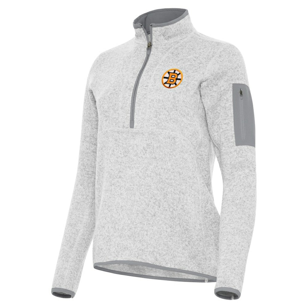 Boston Bruins Antigua Women's Fortune Half-Zip Pullover -  NHL Pullover