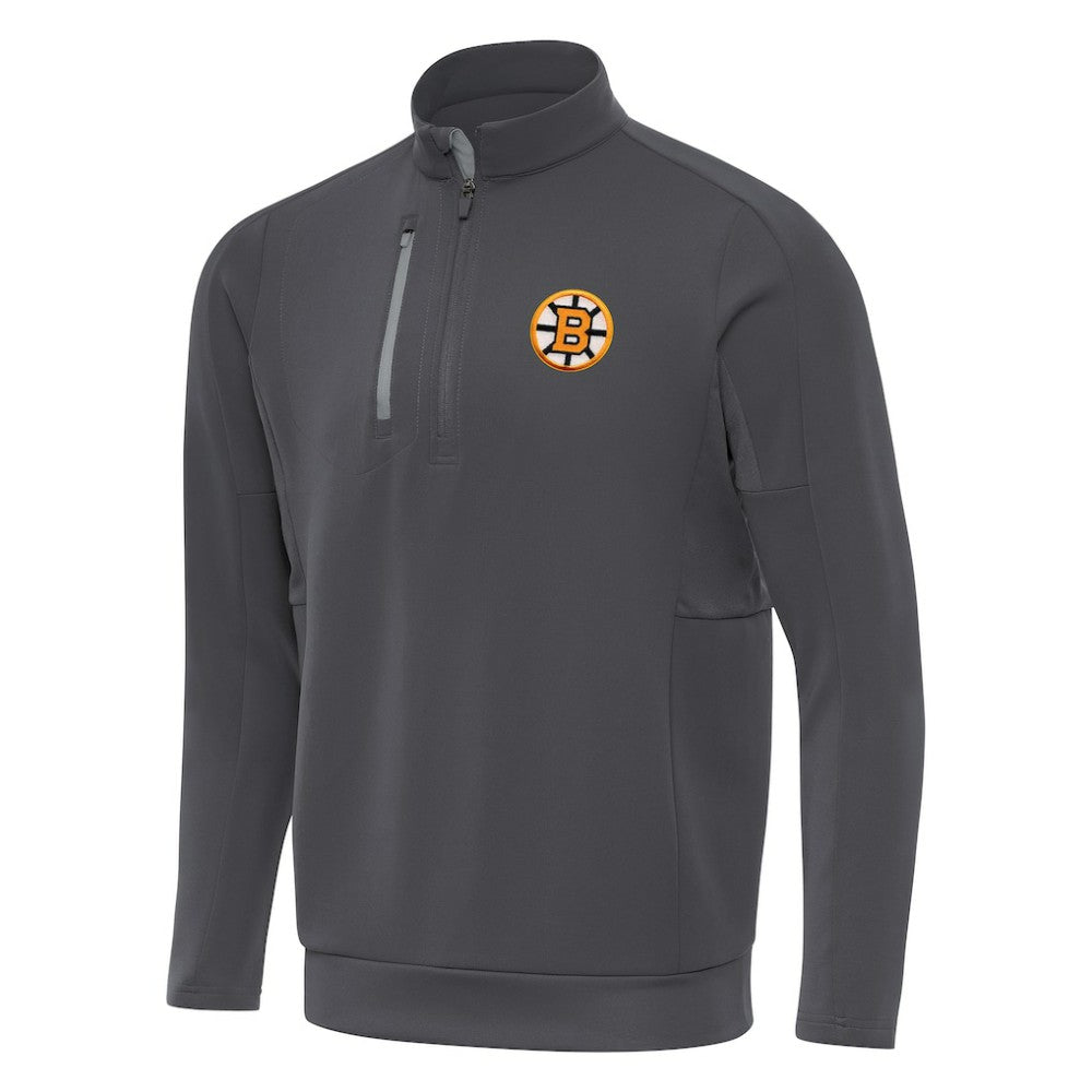 Boston Bruins Antigua Generation Quarter-Zip Pullover Top -  NHL Pullover