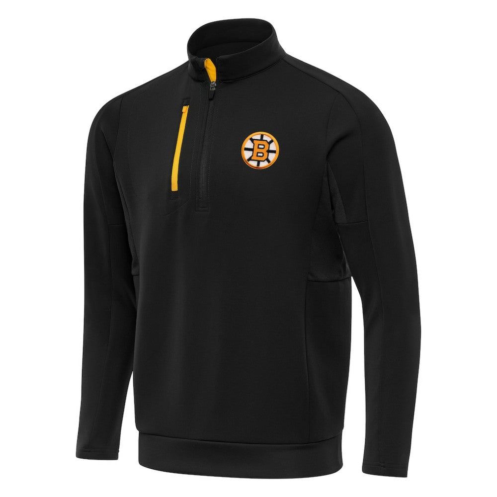 Boston Bruins Antigua Generation Quarter-Zip Pullover Top -  NHL Pullover