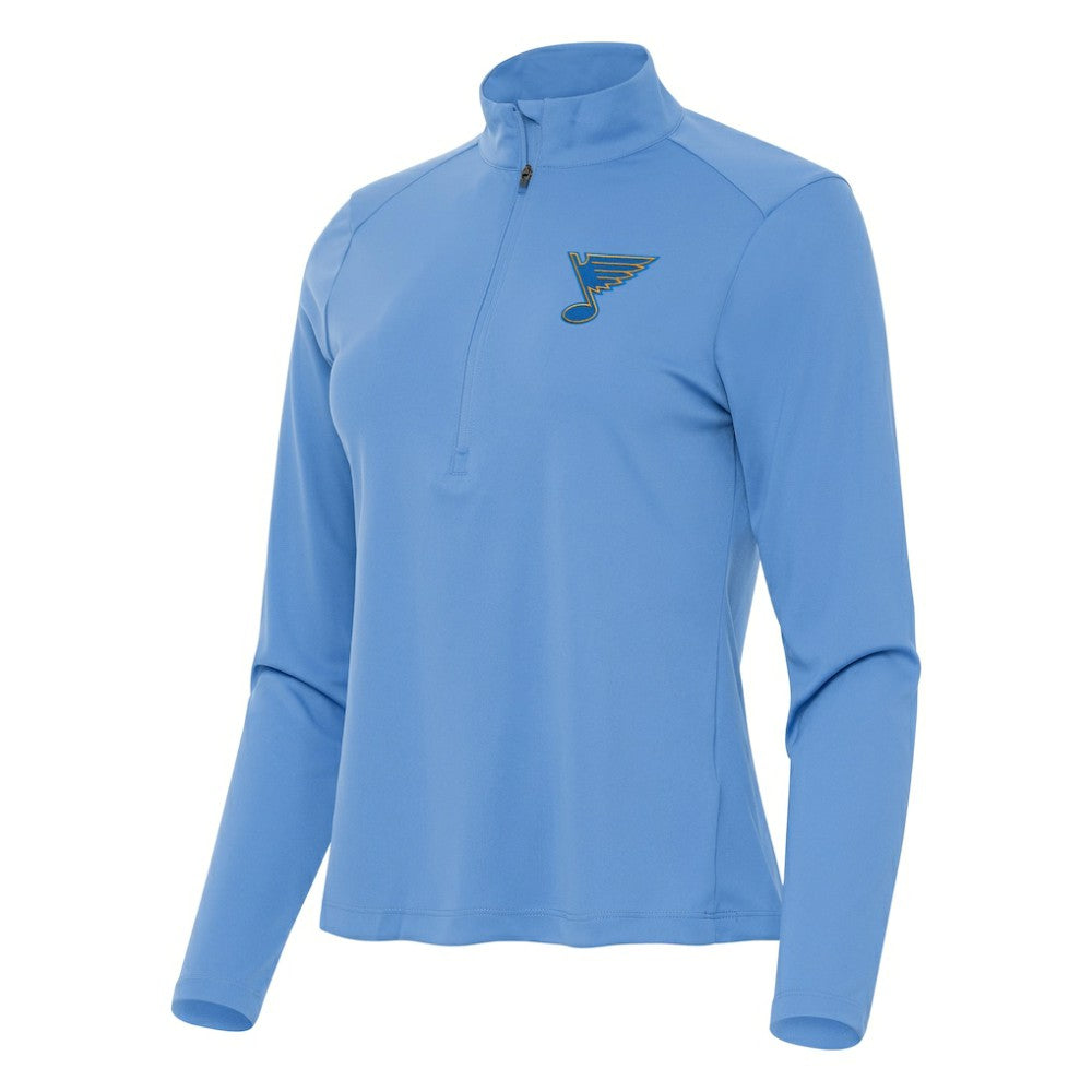 St. Louis Blues Antigua Women's Tribute Half-Zip Pullover -  NHL Pullover