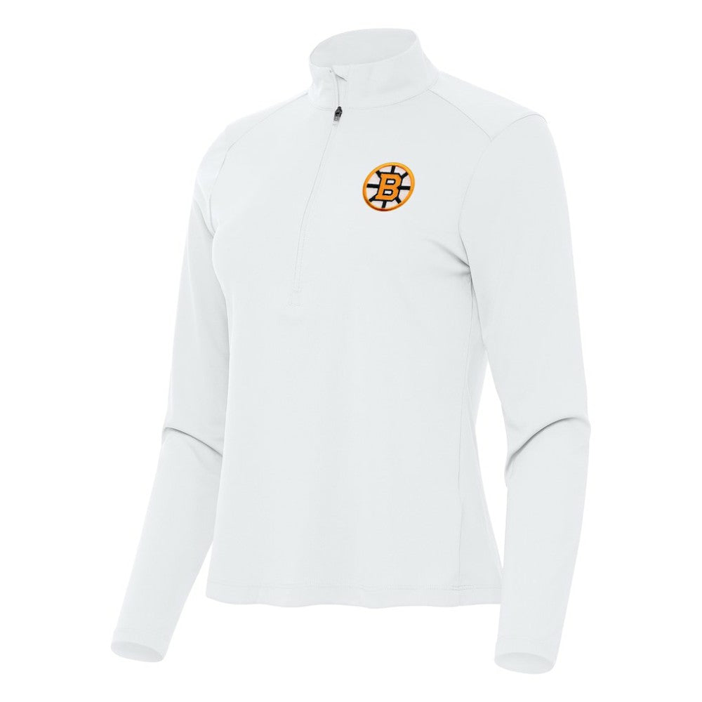 Boston Bruins Antigua Women's Tribute Half-Zip Pullover -  NHL Pullover