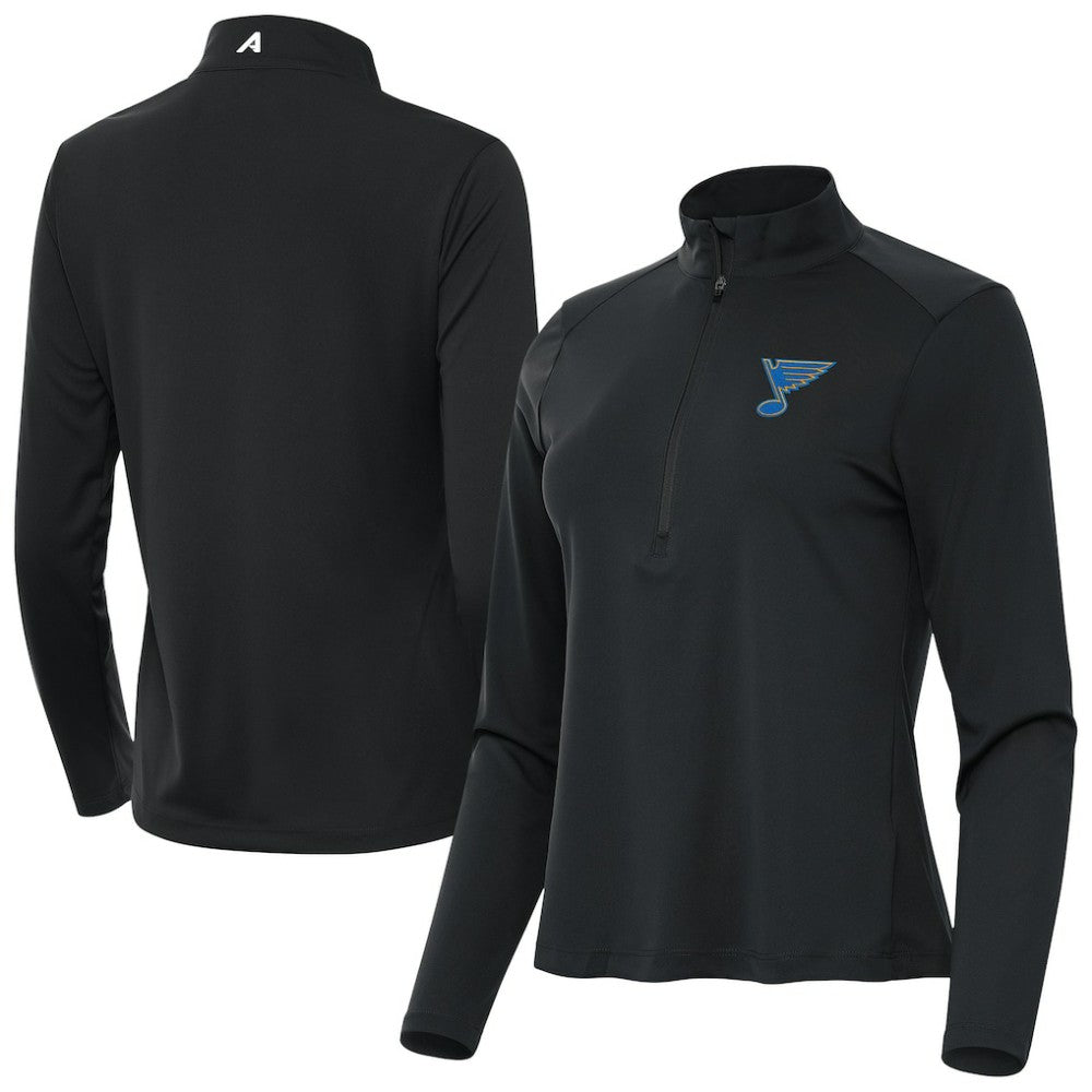 St. Louis Blues Antigua Women's Tribute Half-Zip Pullover -  NHL Pullover