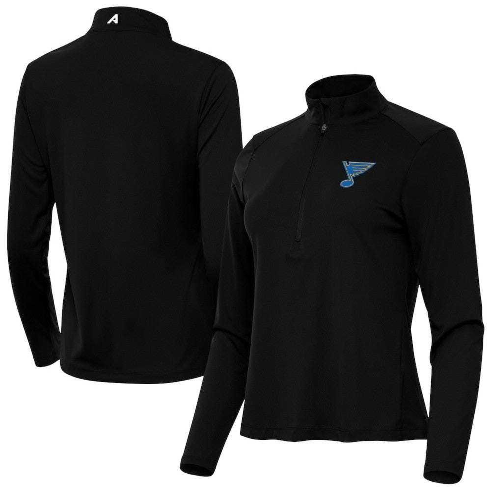 St. Louis Blues Antigua Women's Tribute Half-Zip Pullover -  NHL Pullover