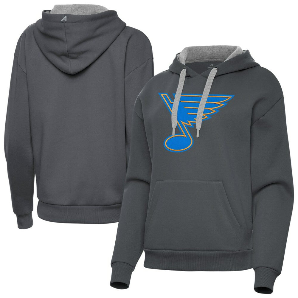 St. Louis Blues Antigua Women's Victory Pullover Hoodie -  NHL Hoodies