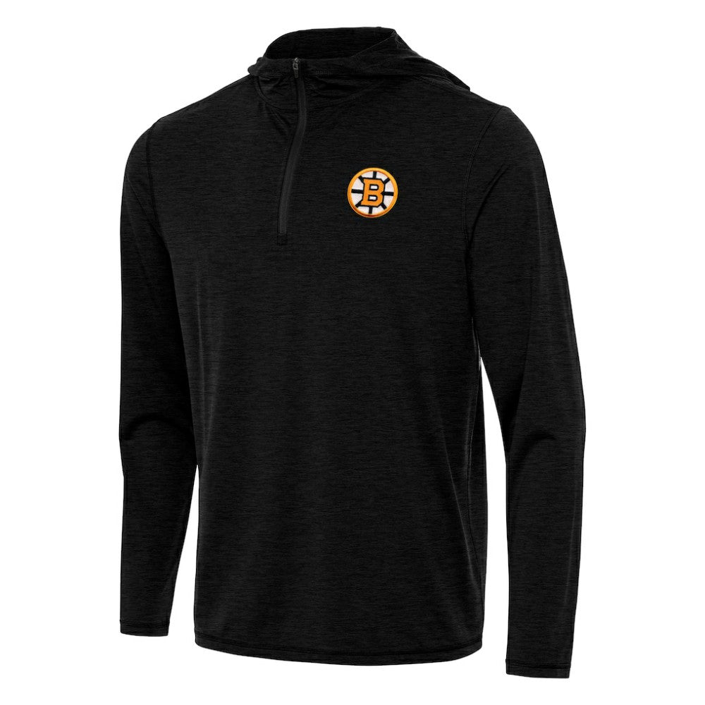 Boston Bruins Antigua Tidy Quarter-Zip Hoodie -  NHL Hoodies