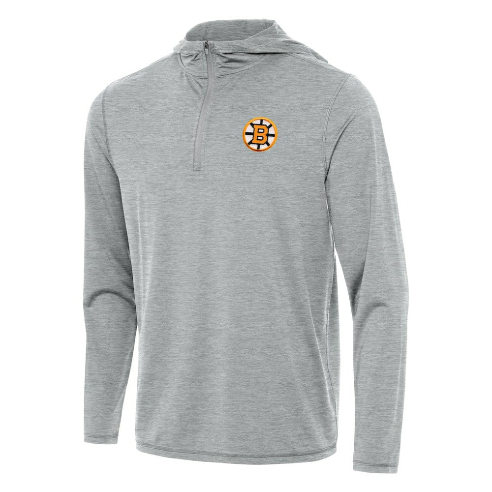Boston Bruins Antigua Tidy Quarter-Zip Hoodie -  NHL Hoodies