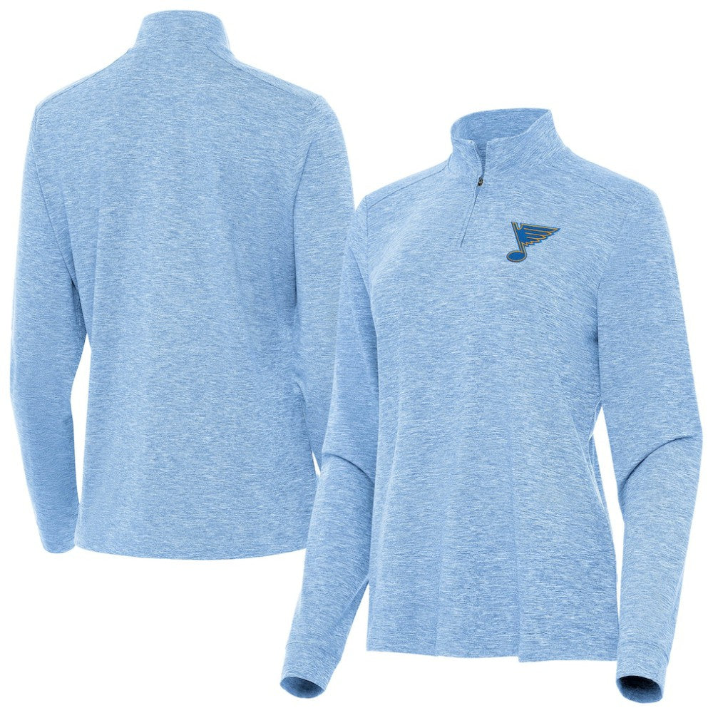 St. Louis Blues Antigua Mentor Long Sleeve Quarter-Zip Mock Polo -  NHL