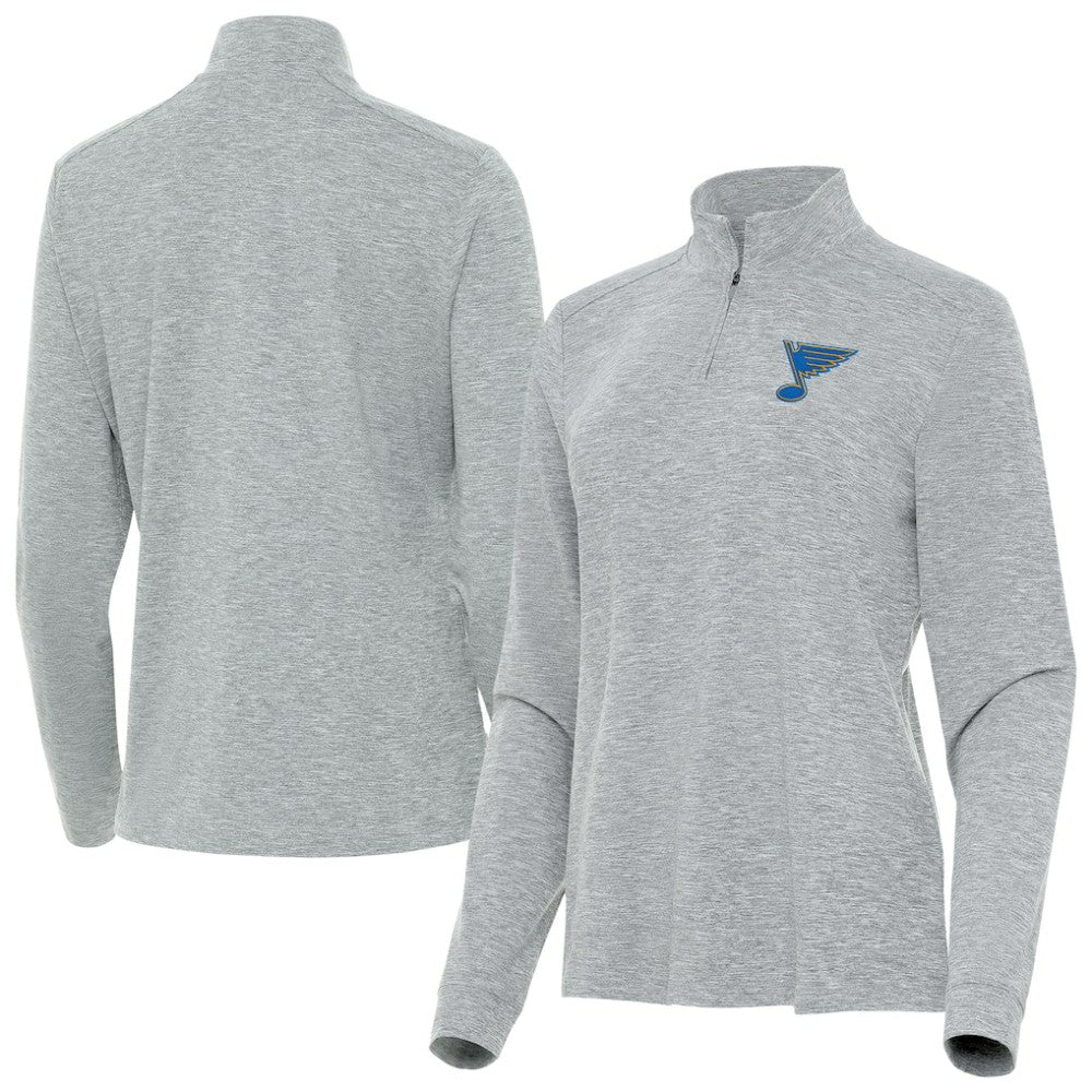 St. Louis Blues Antigua Mentor Long Sleeve Quarter-Zip Mock Polo -  NHL