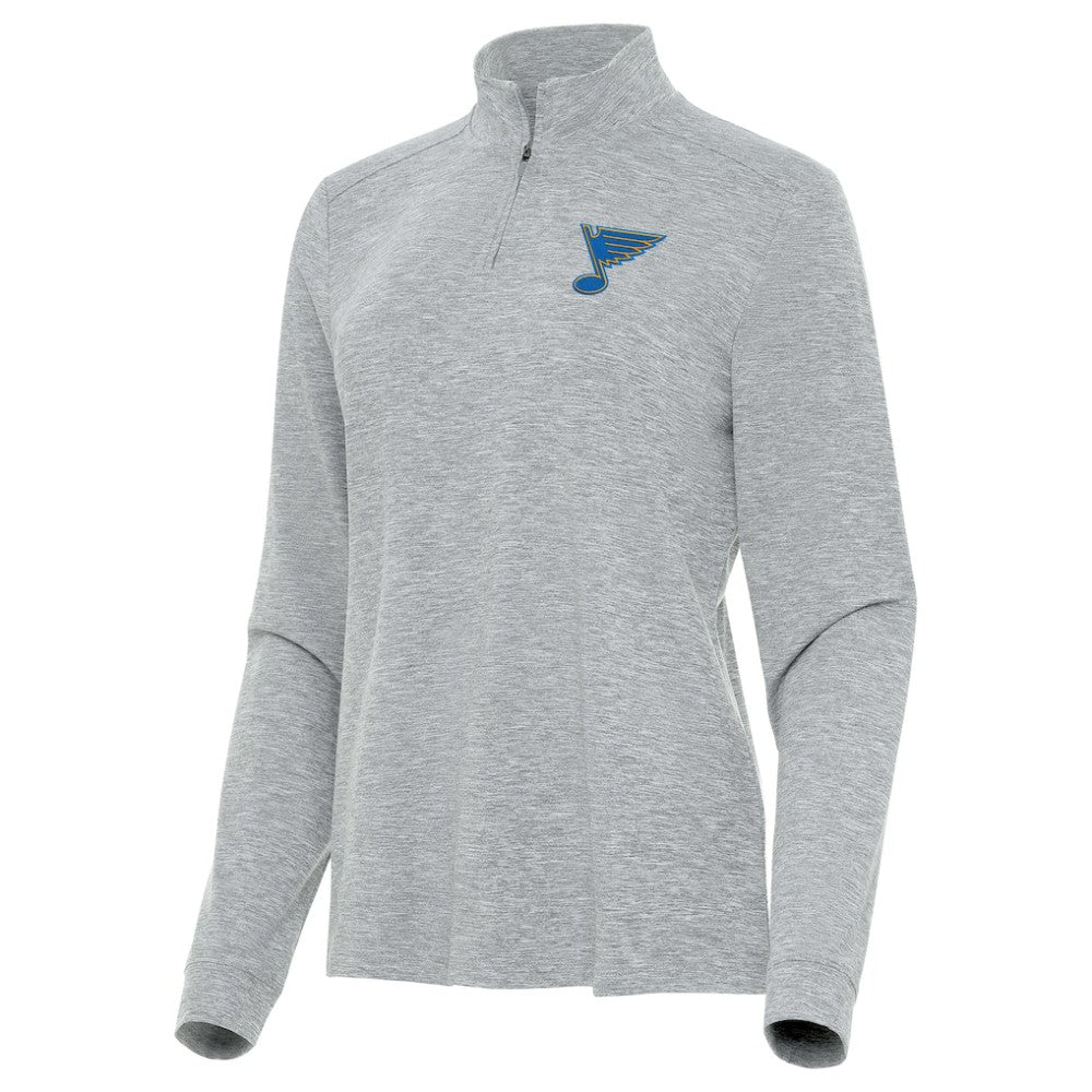 St. Louis Blues Antigua Mentor Long Sleeve Quarter-Zip Mock Polo -  NHL