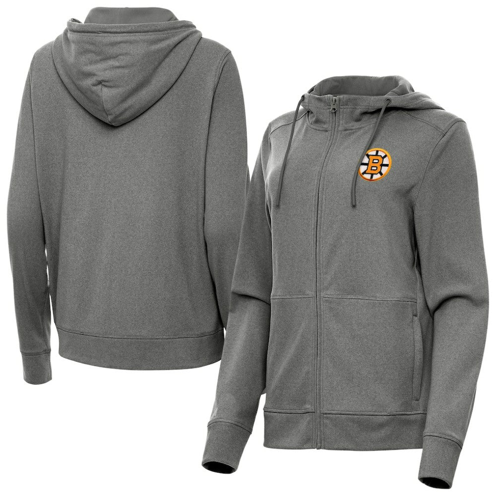 Boston Bruins Antigua Women's Seeker Full-Zip Hoodie -  NHL Hoodies