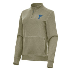 St. Louis Blues Antigua Women's Crush Quarter-Zip Pullover -  NHL Pullover