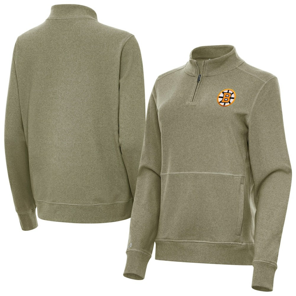 Boston Bruins Antigua Women's Crush Quarter-Zip Pullover -  NHL Pullover