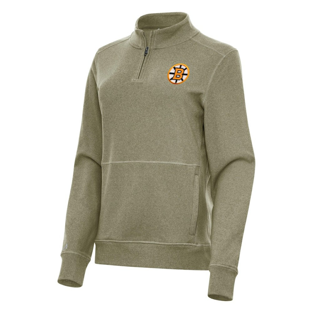 Boston Bruins Antigua Women's Crush Quarter-Zip Pullover -  NHL Pullover