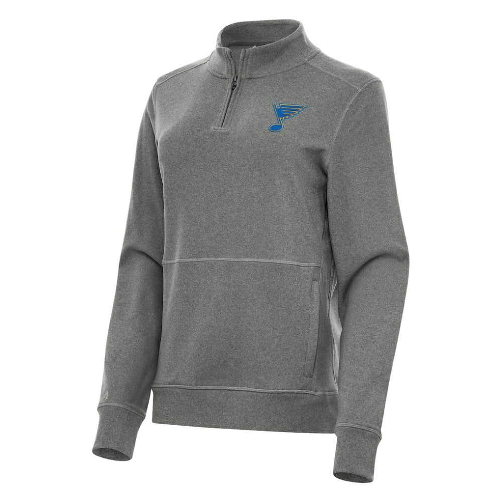 St. Louis Blues Antigua Women's Crush Quarter-Zip Pullover -  NHL Pullover