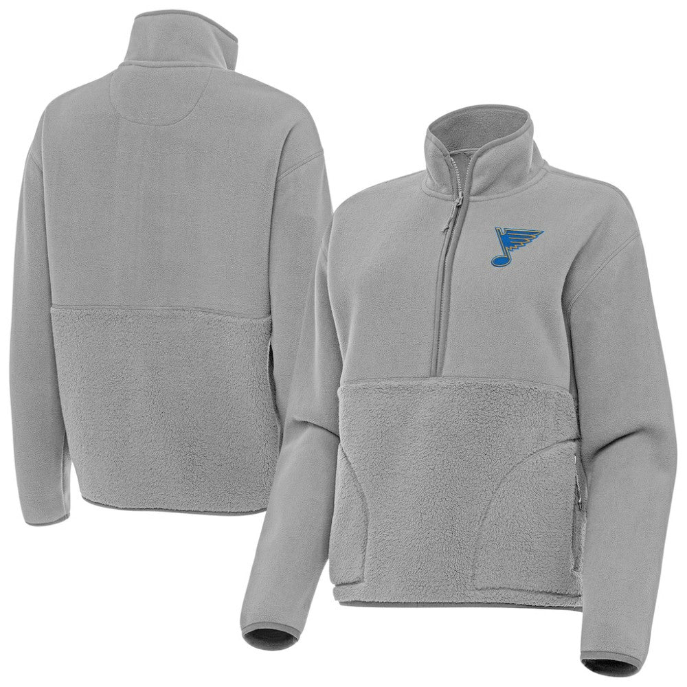 St. Louis Blues Antigua Women's Figure Half-Zip Pullover -  NHL Pullover