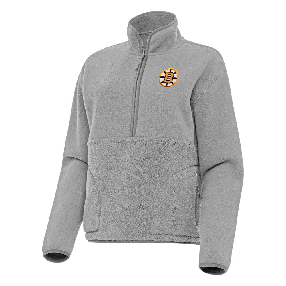 Boston Bruins Antigua Women's Figure Half-Zip Pullover -  NHL Pullover