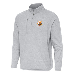 Boston Bruins Antigua Certain Tri-Blend Quarter-Zip Top -  NHL