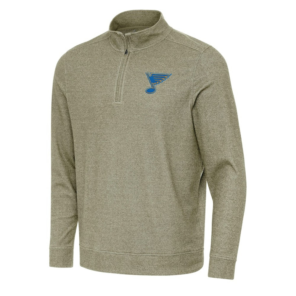 St. Louis Blues Antigua Subtle Quarter-Zip Sweatshirt -  NHL Sweatshirts