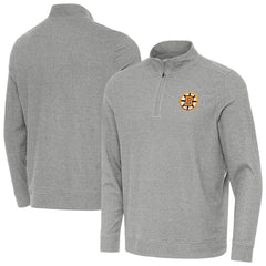 Boston Bruins Antigua Subtle Quarter-Zip Sweatshirt -  NHL Sweatshirts