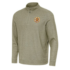 Boston Bruins Antigua Subtle Quarter-Zip Sweatshirt -  NHL Sweatshirts