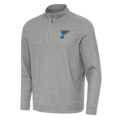 St. Louis Blues Antigua Subtle Quarter-Zip Sweatshirt -  NHL Sweatshirts