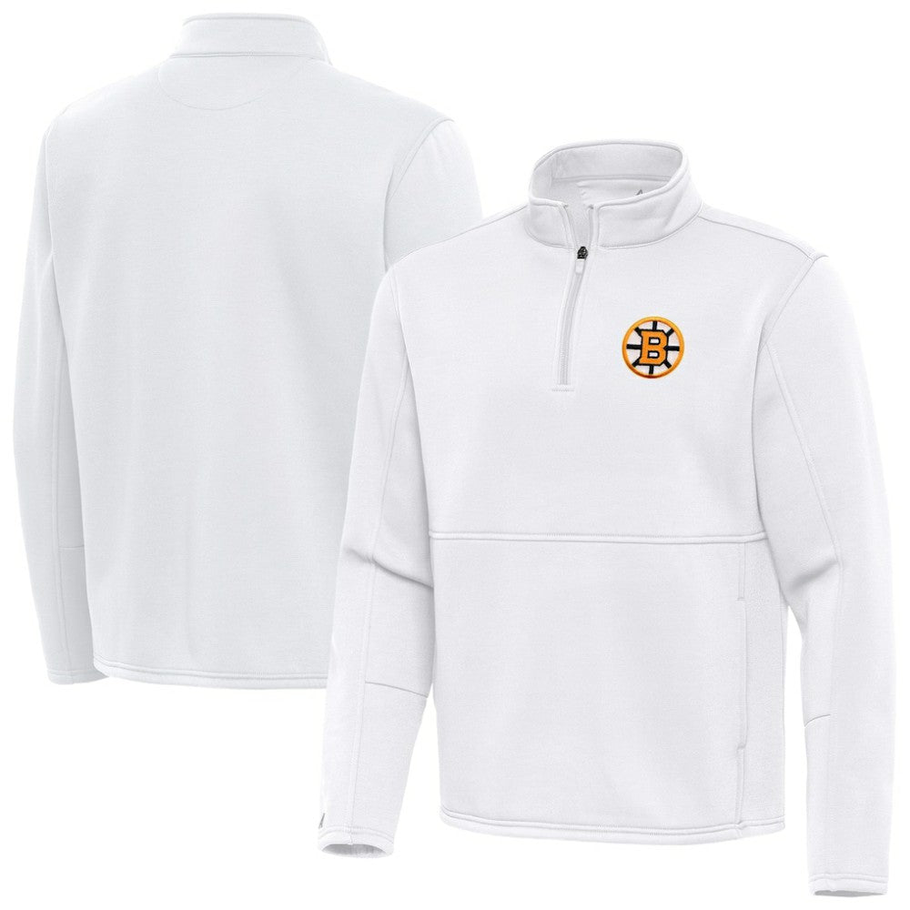 Boston Bruins Antigua Twist Quarter-Zip Pullover Jacket -  NHL Pullover
