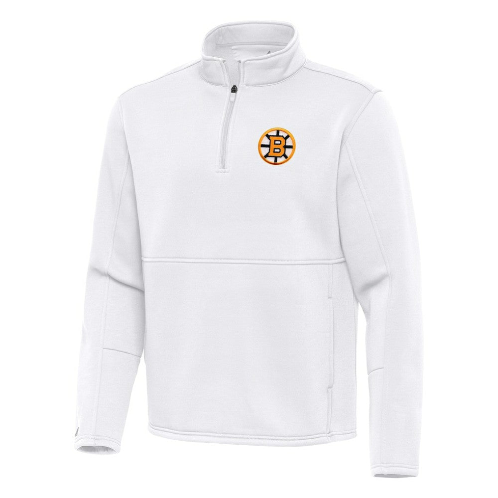 Boston Bruins Antigua Twist Quarter-Zip Pullover Jacket -  NHL Pullover
