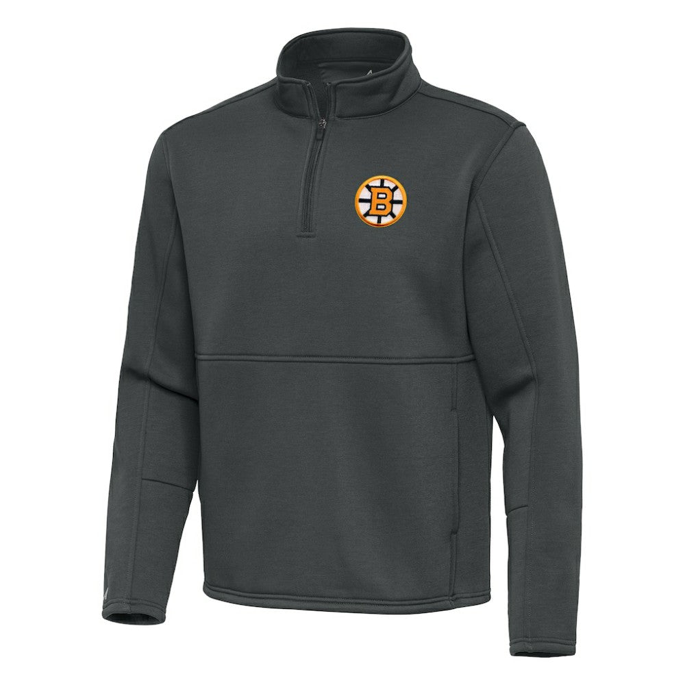 Boston Bruins Antigua Twist Quarter-Zip Pullover Jacket -  NHL Pullover