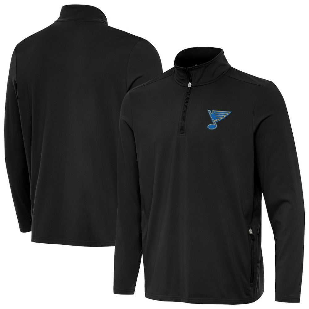 St. Louis Blues Antigua Perilous Quarter-Zip Sweatshirt -  NHL Sweatshirts