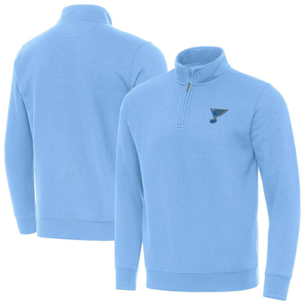 St. Louis Blues Antigua Victory Quarter-Zip Pullover Top -  NHL Pullover