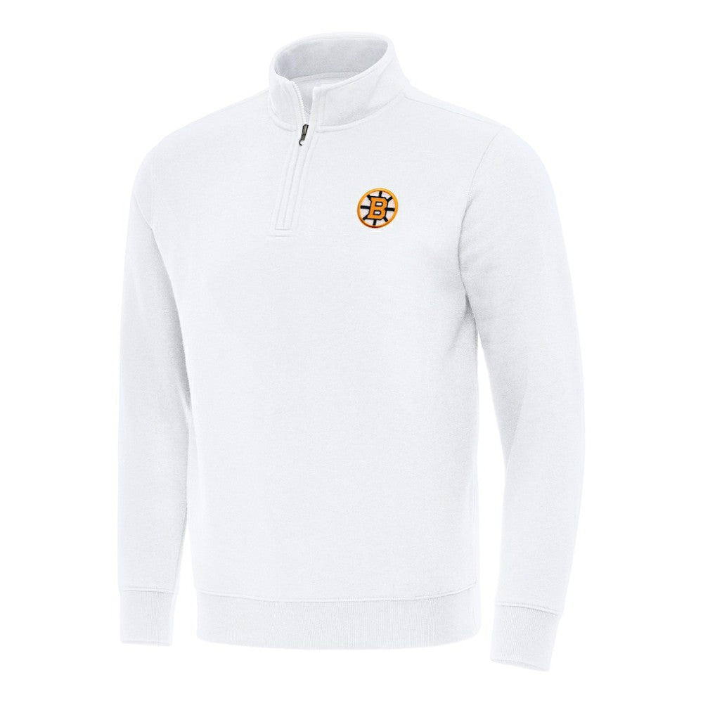 Boston Bruins Antigua Victory Quarter-Zip Pullover Top -  NHL Pullover