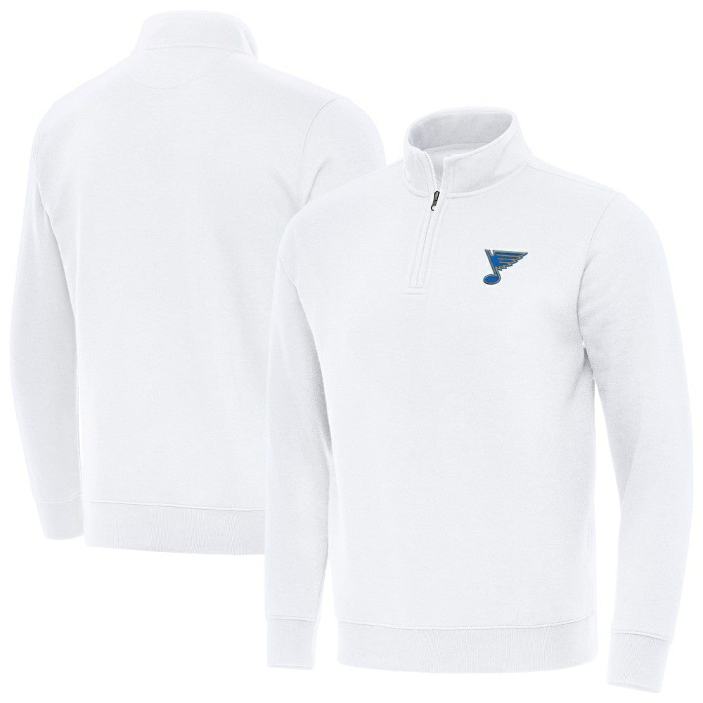 St. Louis Blues Antigua Victory Quarter-Zip Pullover Top -  NHL Pullover