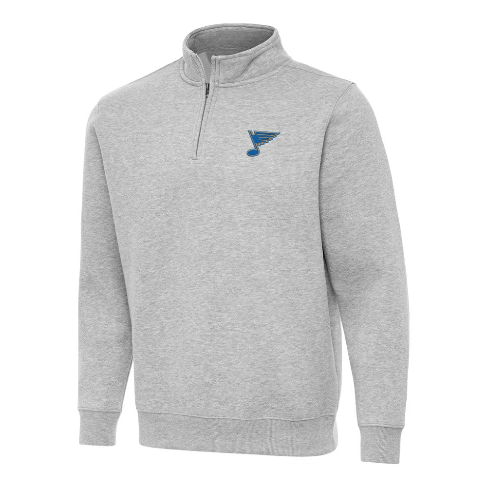 St. Louis Blues Antigua Victory Quarter-Zip Pullover Top -  NHL Pullover
