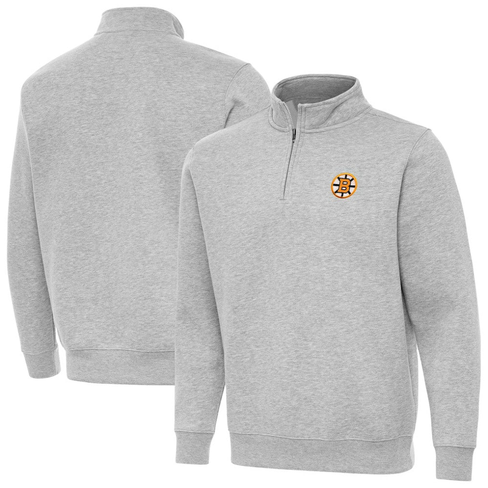 Boston Bruins Antigua Victory Quarter-Zip Pullover Top -  NHL Pullover